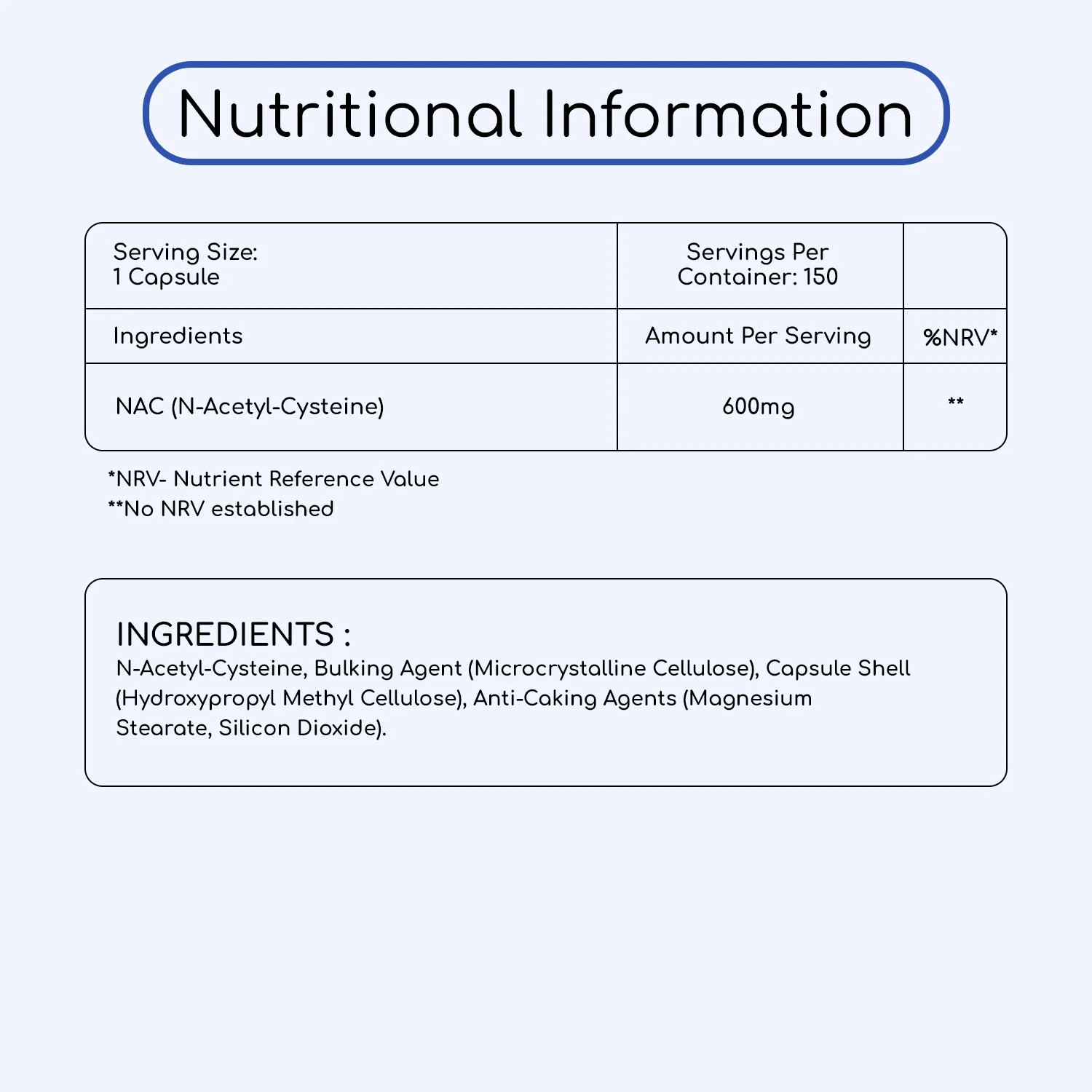 NAC N-Acetyl-Cysteine 600mg - Image 3