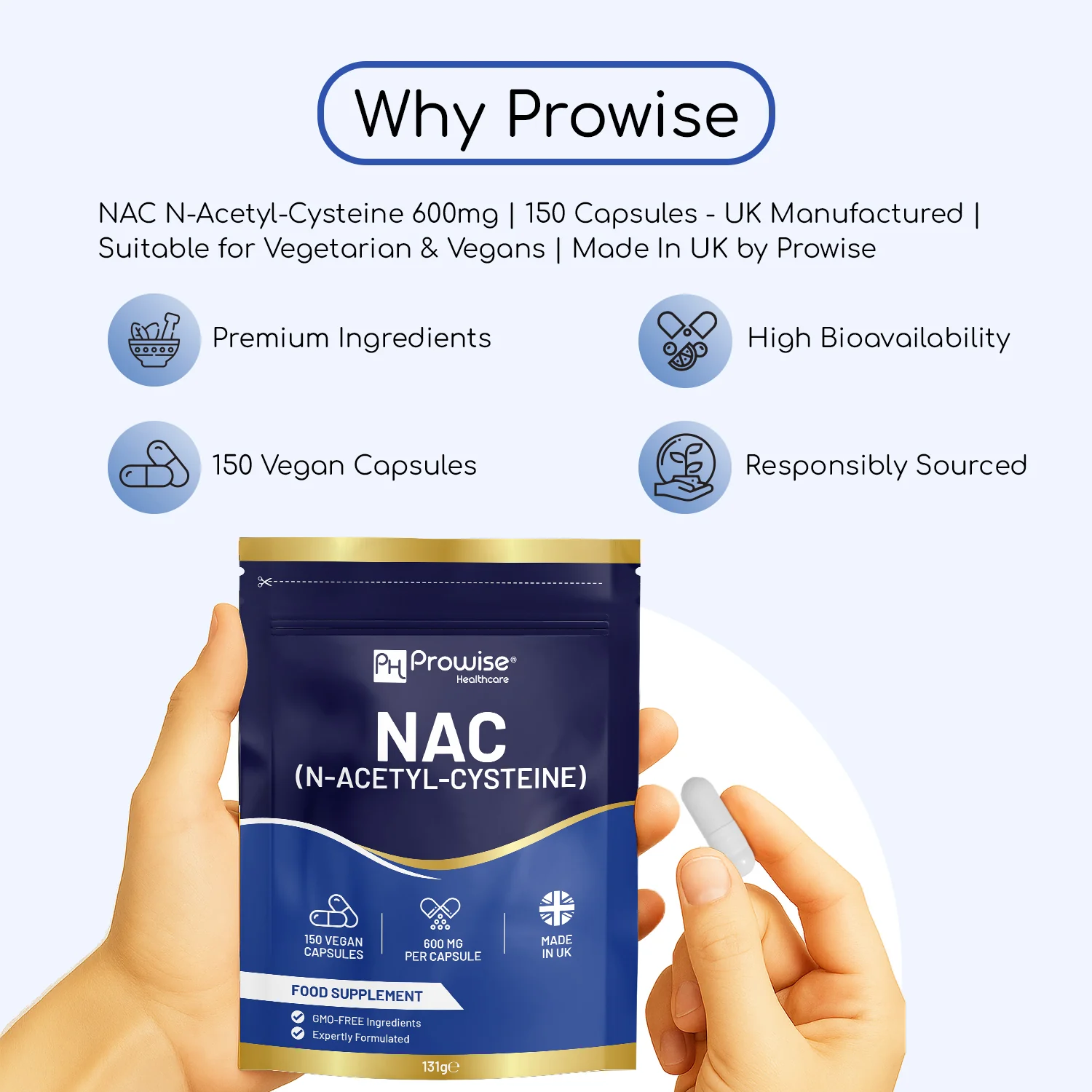 NAC N-Acetyl-Cysteine 600mg - Image 4