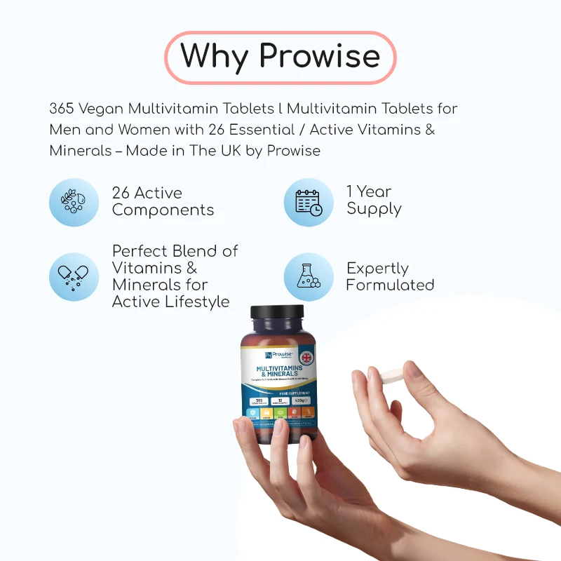 A-Z Multivitamin Tablets 365 Vegan Food Supplement Tablets - Image 4