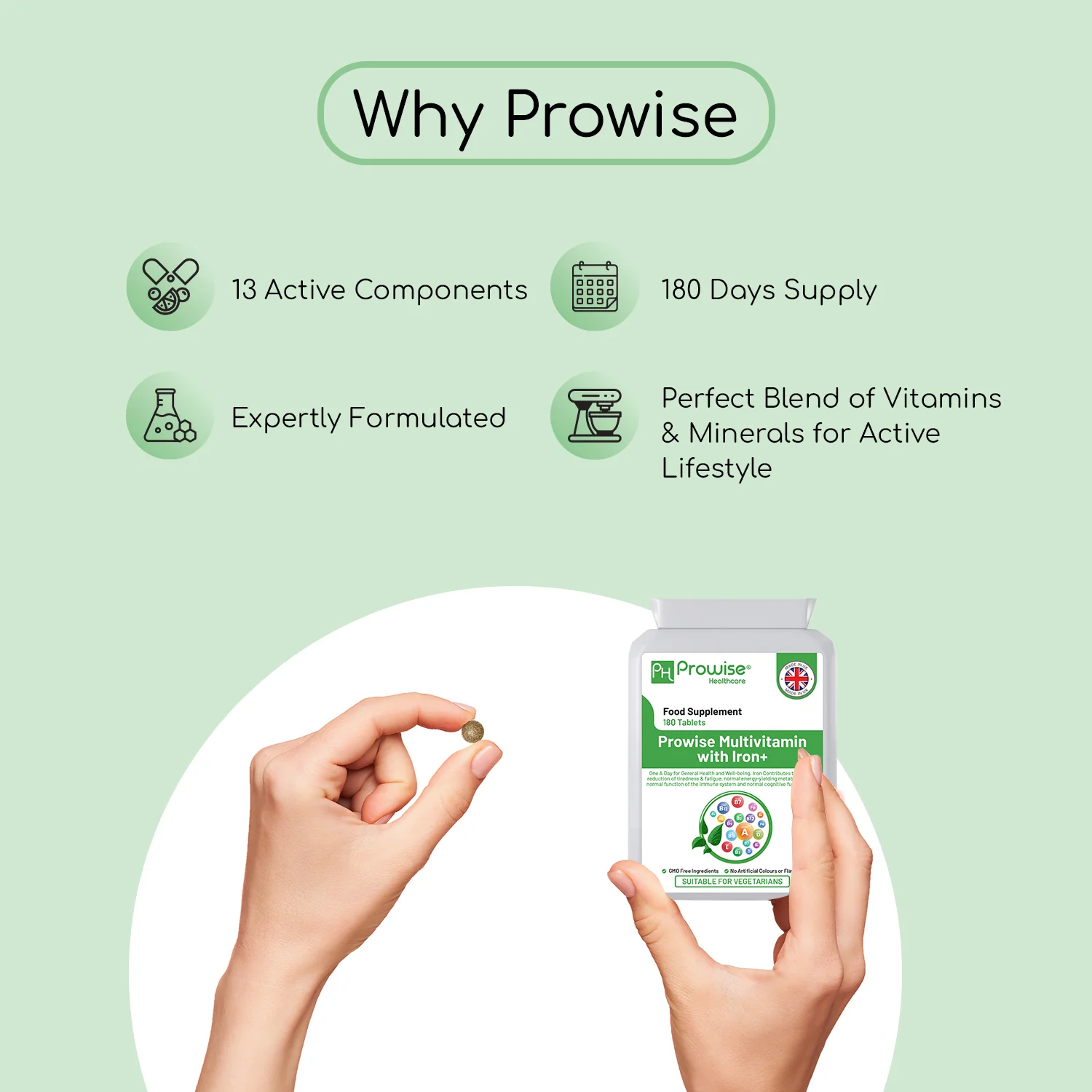Multivitamin With Iron 180 Tablets - Image 4