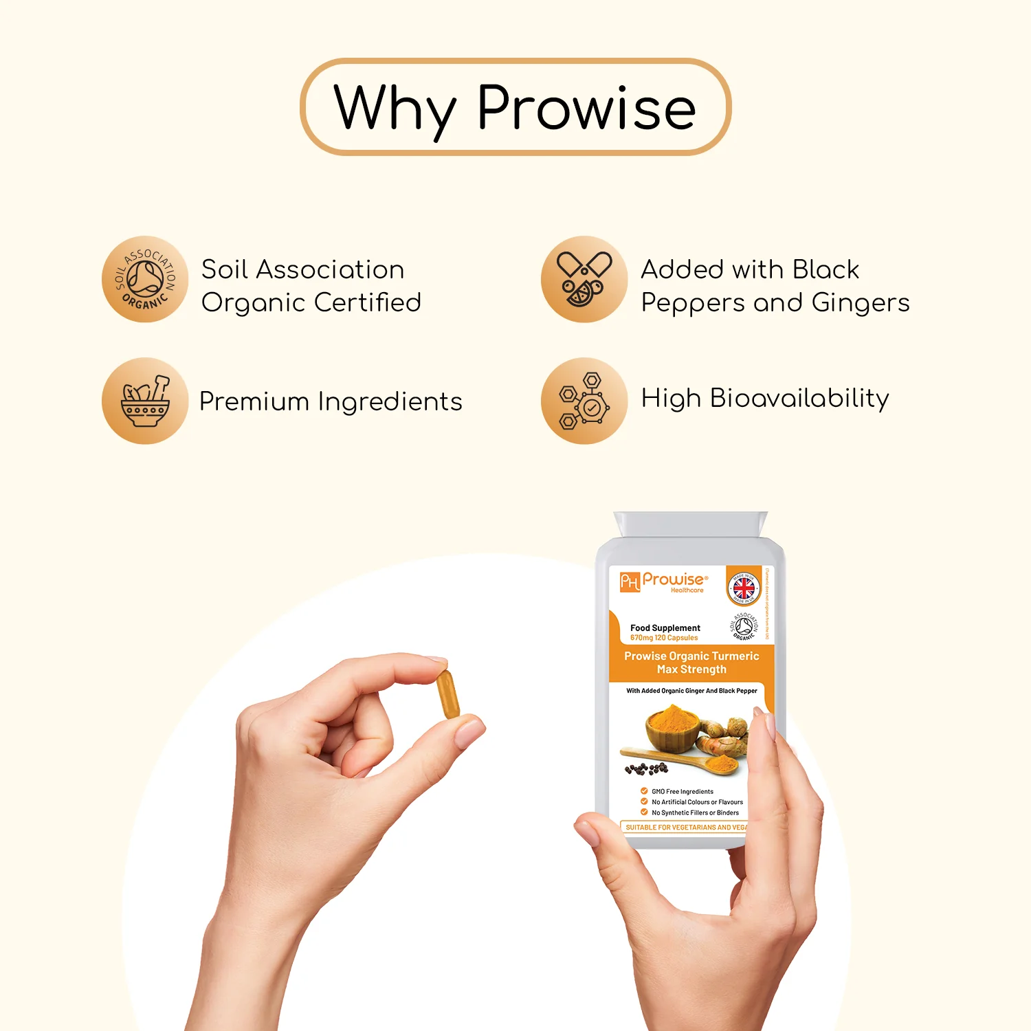 Turmeric Capsules with Black Pepper 720mg 120 Capsules - Image 4